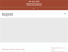 Tablet Screenshot of keystonemarbleandgranite.com